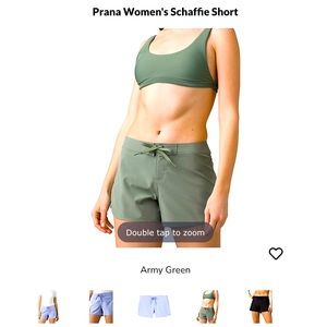 NWT Prana Schaffie Short Army Green Size Small